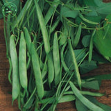 Climbing flowers white sauteed green beans seed pods balcony potted vegetab